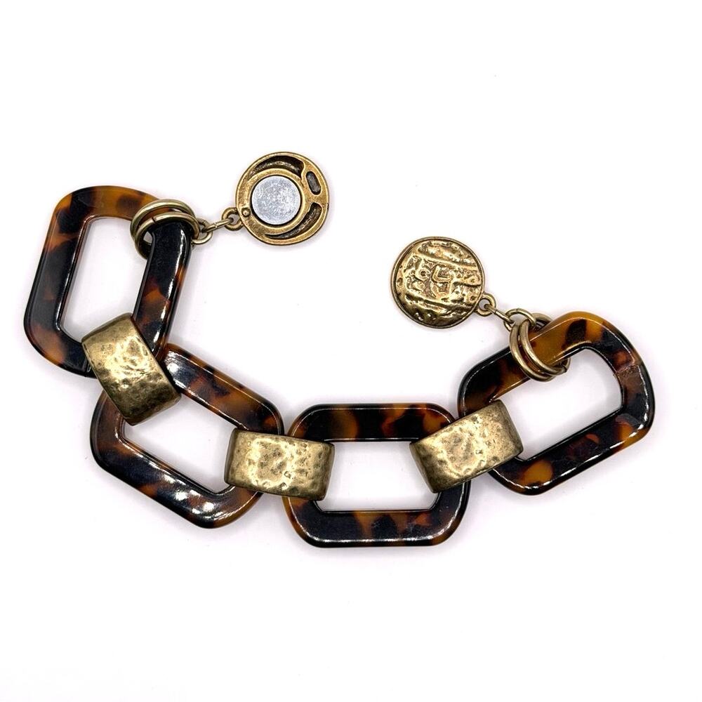 🤎 Chico’s Tortoise Shell - Large Link Bracelet - Picture 6 of 6